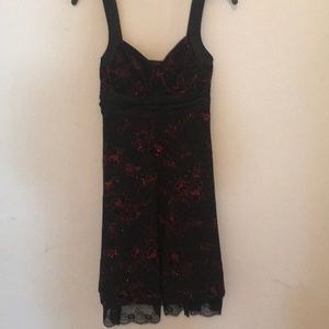 Black and Red Homecoming Dress